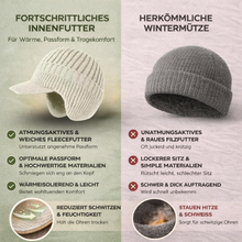 Lade das Bild in den Galerie-Viewer, Fjordwarm – Skandinavische Mütze mit warmem Ohrenschutz