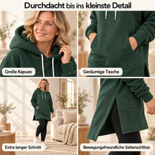 Lade das Bild in den Galerie-Viewer, KuschelLiebe – der extra lange Wohlfühlhoodie | deckenweich, warm & figurschmeichelnd