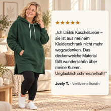 Lade das Bild in den Galerie-Viewer, KuschelLiebe – der extra lange Wohlfühlhoodie | deckenweich, warm & figurschmeichelnd