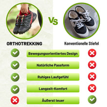 Lade das Bild in den Galerie-Viewer, OrthoTrekking - Ergonomischer, wasserdichter & schmerzlindernder Trekking u.- Wanderschuh