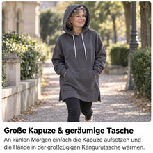 Lade das Bild in den Galerie-Viewer, KuschelLiebe – der extra lange Wohlfühlhoodie | deckenweich, warm & figurschmeichelnd