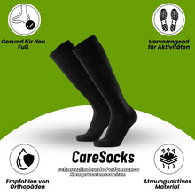 Lade das Bild in den Galerie-Viewer, Caresocks orthopädische Kompressionsstrümpfe - verhindert Krampfadern & entlastet müde Füße