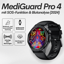 Lade das Bild in den Galerie-Viewer, MediGuard Pro 4 mit SOS-Funktion inkl. Sturzerkennung & zertifizierte Blutzuckermessung (2026) - Original