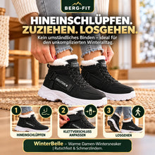Lade das Bild in den Galerie-Viewer, WinterBelle – Warme Damen-Wintersneaker | Rutschfest & Schmerzlindern
