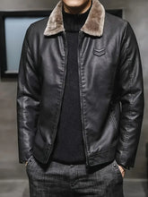 Lade das Bild in den Galerie-Viewer, PrimeLeather – Exklusive Herren-Lederjacke für Herbst und Winter