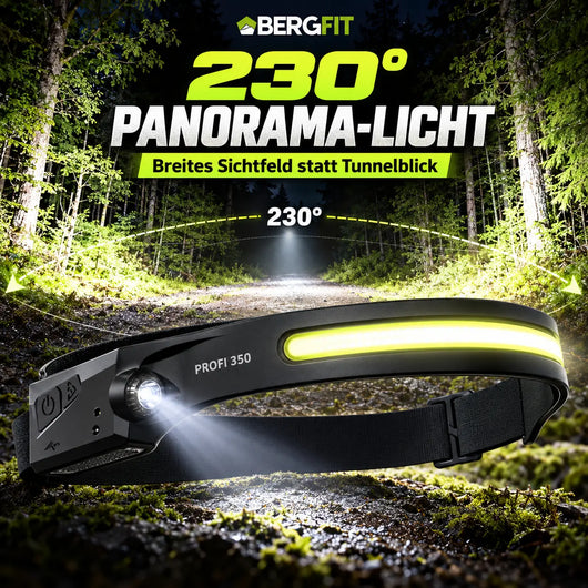 PROFI 350 – 2-in-1-LED-Stirnlampe