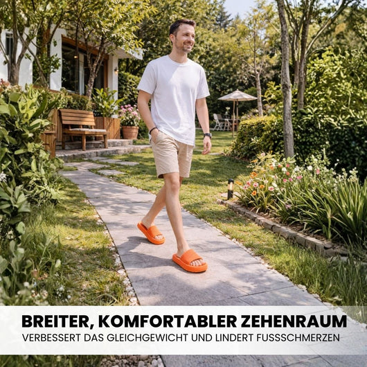 OrthoSlipper – Anatomisch stützende Komfort-Pantoletten | Ergonomisches Design