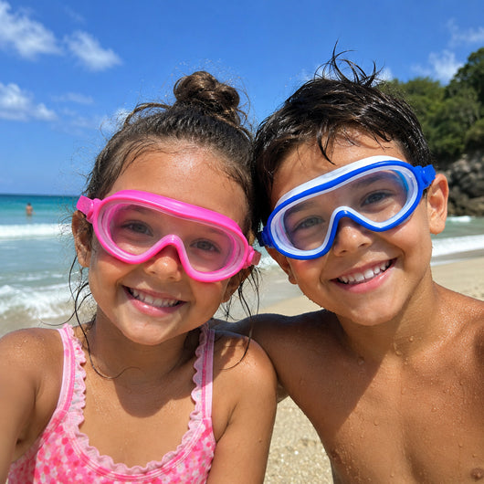 AquaBlick Kinder-Schwimmbrille | Beschlagfrei · Auslaufsicher · Kein Haareziehen