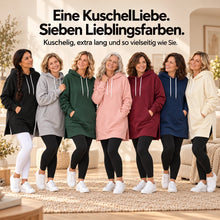 Lade das Bild in den Galerie-Viewer, KuschelLiebe – der extra lange Wohlfühlhoodie | deckenweich, warm &amp; figurschmeichelnd
