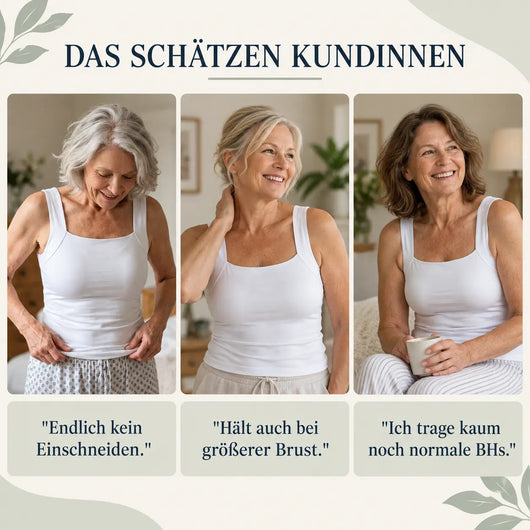 FreiForm 3-in-1 - das Top, das Ihren BH ersetzt | stützendes Komfort-Top mit integriertem BH