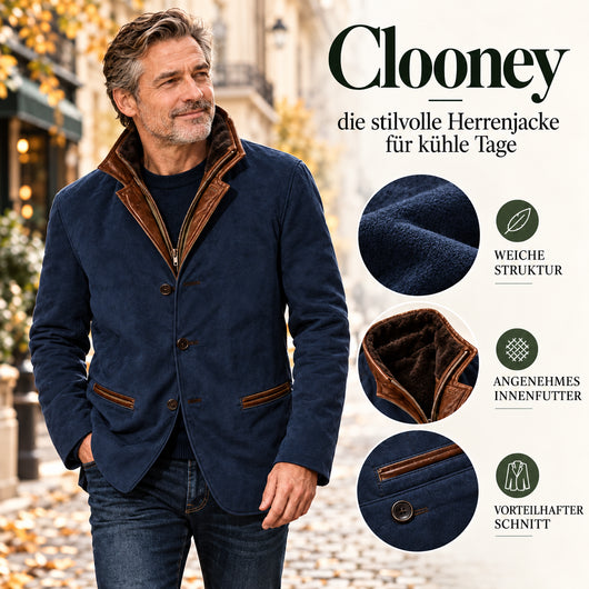 Clooney - Hochwertige Lederjacke für jede Jahreszeit