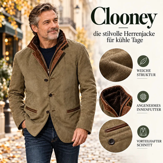 Clooney - Hochwertige Lederjacke für jede Jahreszeit