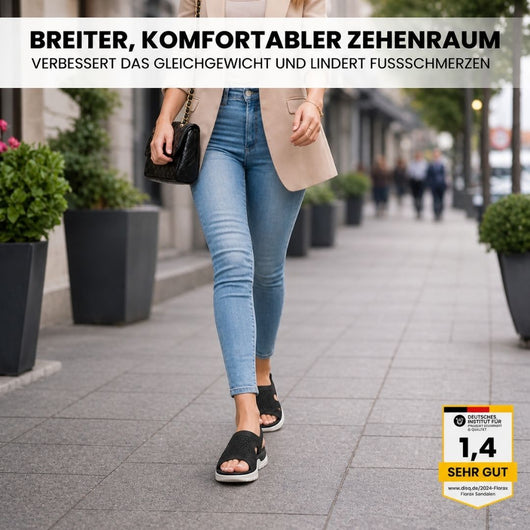 Florax Sandalen - schmerzlindernde Komfortsandalen | Ergonomisches Design