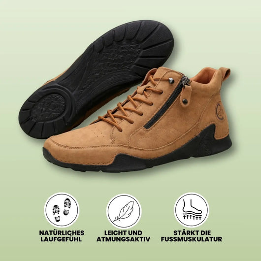 FussFit – Ergonomische & rutschfeste Barfußschuhe aus Leder | Natürlicher Komfort & Grip