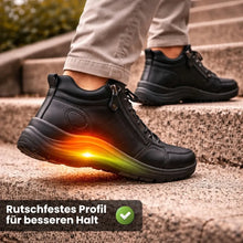 Lade das Bild in den Galerie-Viewer, FussFit – Ergonomische &amp; rutschfeste Barfußschuhe aus Leder | Natürlicher Komfort &amp; Grip