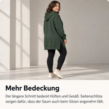 Lade das Bild in den Galerie-Viewer, KuschelLiebe – der extra lange Wohlfühlhoodie | deckenweich, warm &amp; figurschmeichelnd
