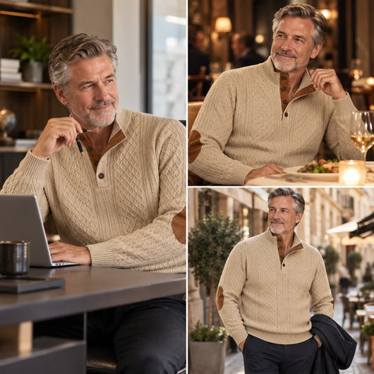 NobleFit– Figurfreundlicher Premium-Komfortpullover für Herren | Ultrabequem & Elegant