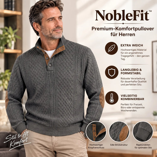 NobleFit– Figurfreundlicher Premium-Komfortpullover für Herren | Ultrabequem & Elegant