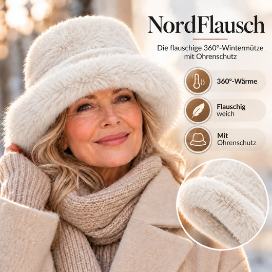 NordFlausch – Winterhaube mit integriertem Deep-Comfort-Ohrenschutz
