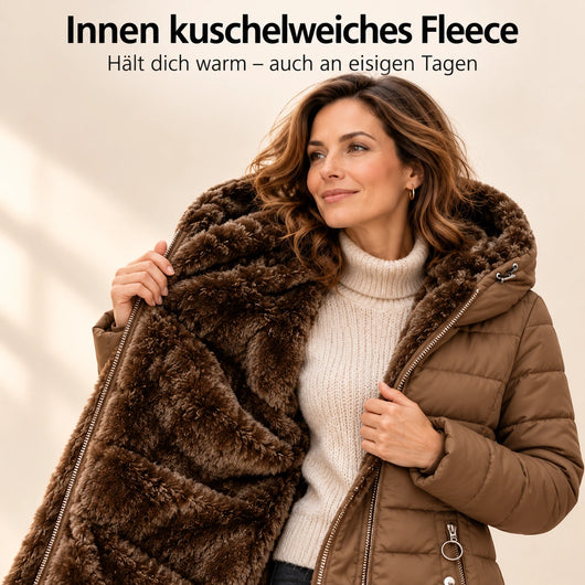 Nordelle – der Wintermantel, der wärmt und der Figur schmeichelt