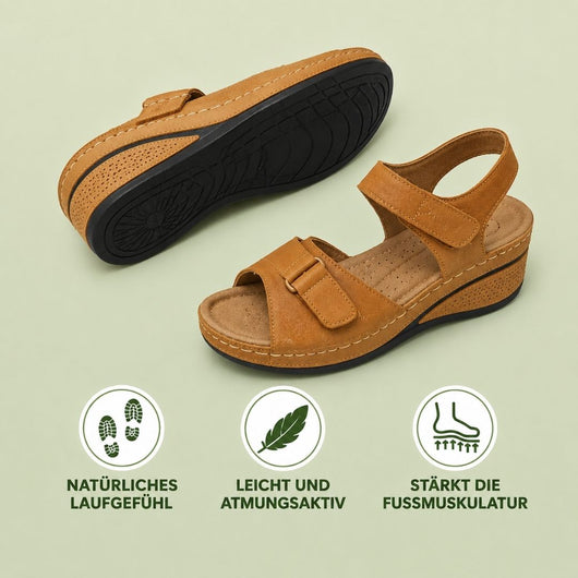 OrthoLine - Schmerzlinderne Komfort-Sandalen | Ergonomisches Fußbett · Rutschfest · Federleicht