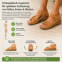 Lade das Bild in den Galerie-Viewer, OrthoLine - Schmerzlinderne Komfort-Sandalen | Ergonomisches Fußbett · Rutschfest · Federleicht
