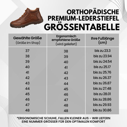 Orthopädische Premium-Lederstiefel | Schmerzlindernder Komfort