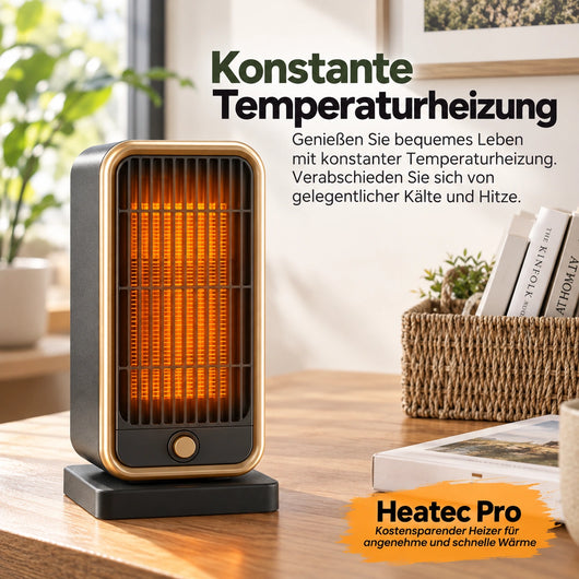 HEATEC Pro - energiesparende tragbare Komfortheizung mit hoher Heizleistung & Sicherheitssystem ohne Installation | Bis 20 m²