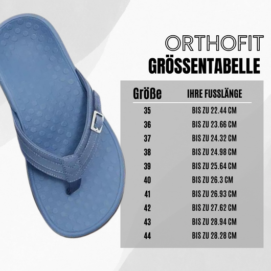 Orthofit - orthopädische Komfort-Sandale | Federleicht & Rutschfest