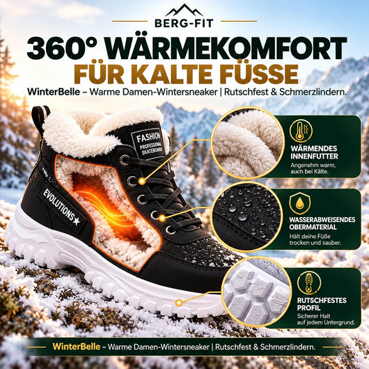 WinterBelle – Warme Damen-Wintersneaker | Rutschfest & Schmerzlindern