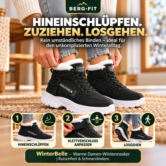 WinterBelle – Warme Damen-Wintersneaker | Rutschfest & Schmerzlindern