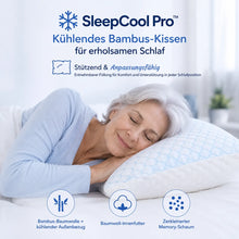 Lade das Bild in den Galerie-Viewer, SleepCool Pro™ Kühlendes &amp; ergonomisches Bambus-Kissen für erholsamen Schlaf
