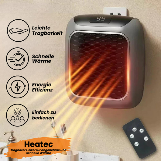 HEATEC - tragbarer Heizer für kostenschonende und schnelle Wärme